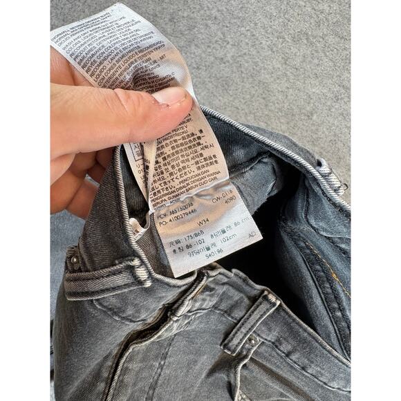 Levis Denim Jean Jorts Cargo Shorts Mens 32 Gray Carpenter Work Utility Baggy - Picture 6 of 8